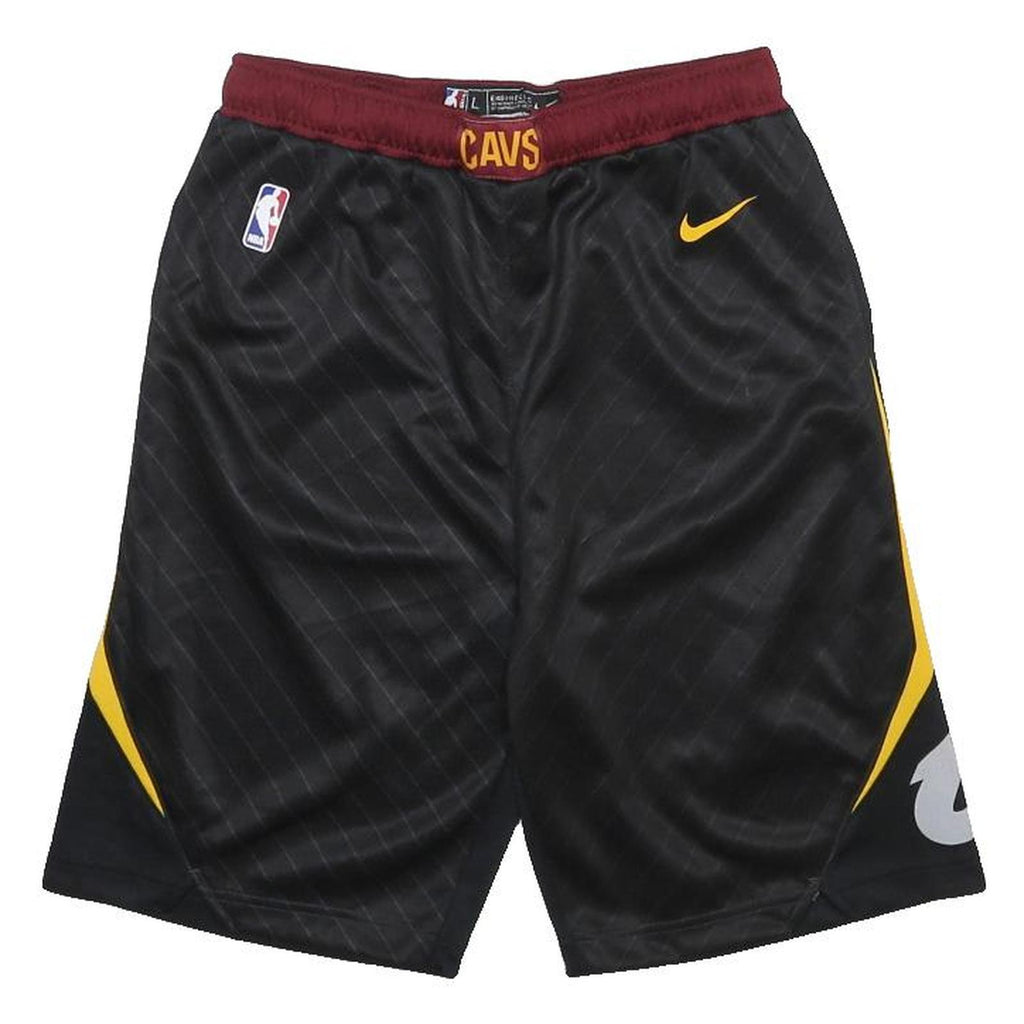 NBA Boys Black & Maroon Basketball Casual Shorts L W25 Sports Logo