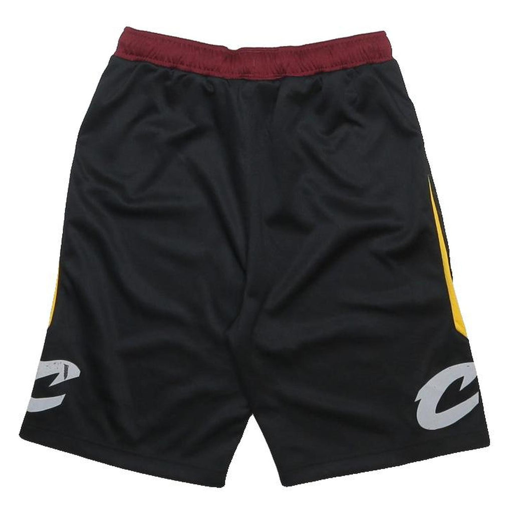 NBA Boys Black & Maroon Basketball Casual Shorts L W25 Sports Logo