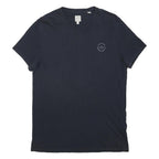 JACK WILLS Mens Navy Blue Graphic T-Shirt S Short Sleeve Crew Neck Casual