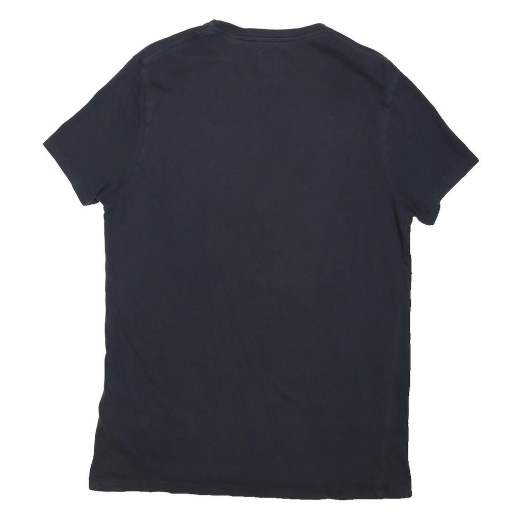 JACK WILLS Mens Navy Blue Graphic T-Shirt S Short Sleeve Crew Neck Casual