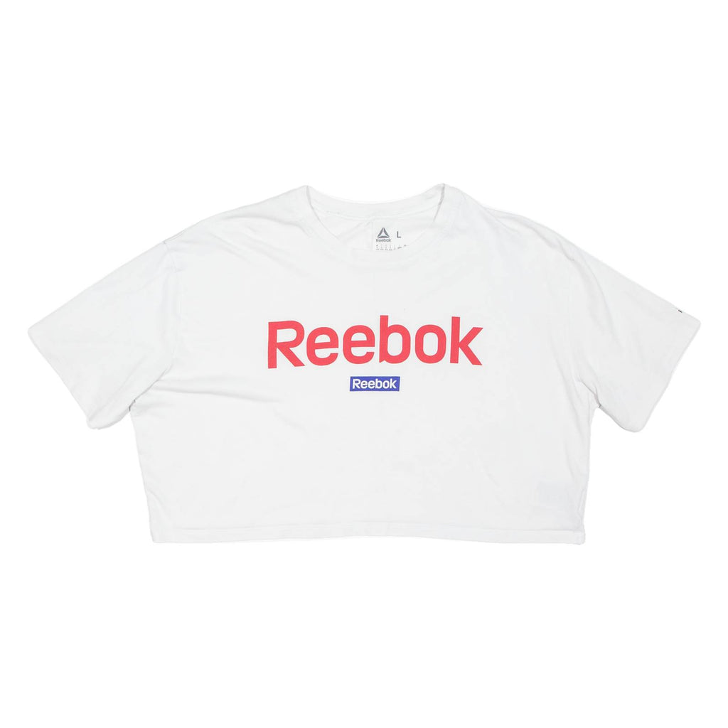 REEBOK Cropped Womens T-Shirt White L