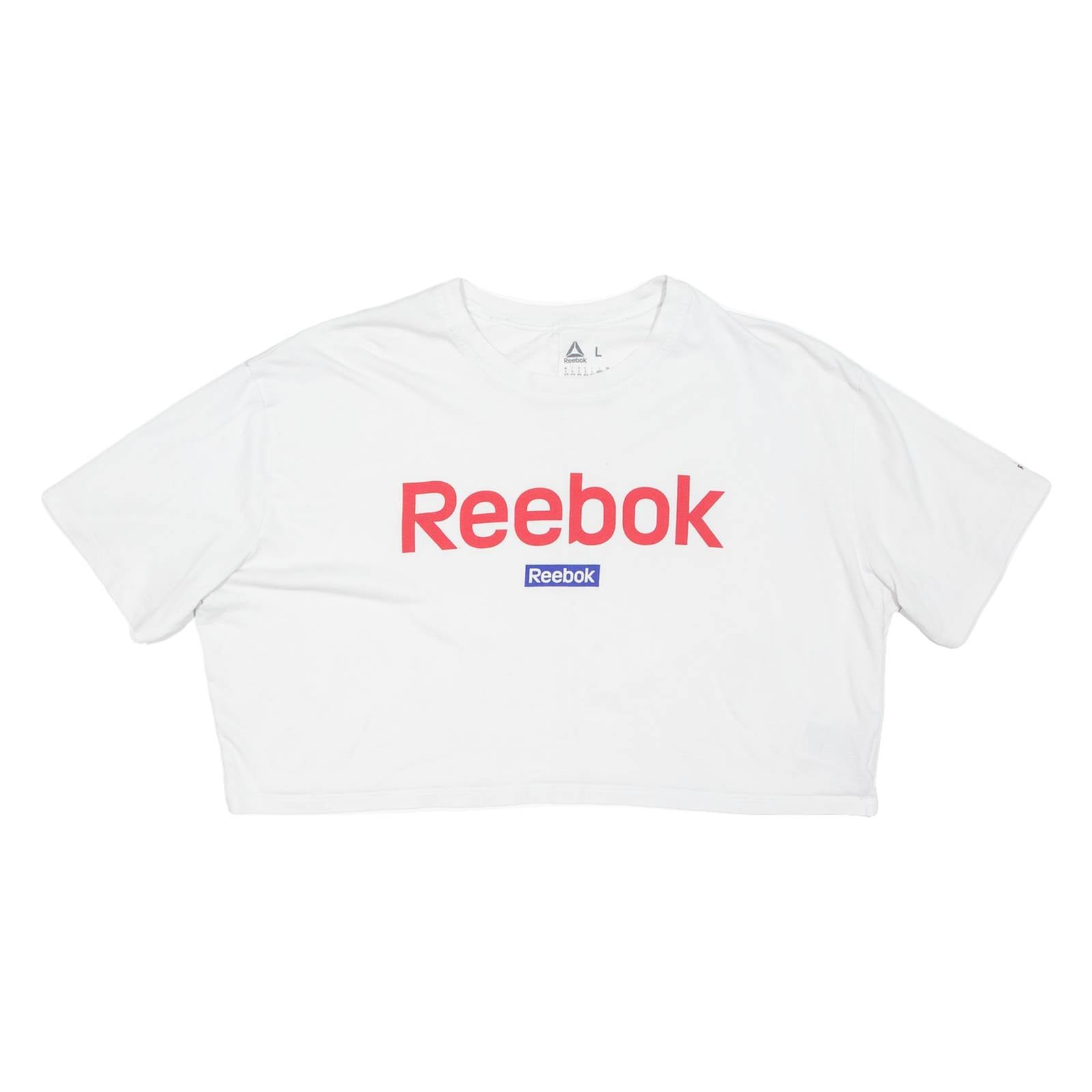 REEBOK Cropped Womens T-Shirt White L