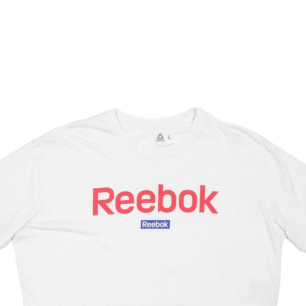 REEBOK Cropped Womens T-Shirt White L