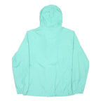 JACK WOLFSKIN Womens Turquoise Jacket XL Polyamide Zip Hooded Waterproof Outdoor