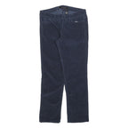 CALVIN KLEIN JEANS Womens Cotton Blend Navy Blue Regular Straight Trousers W30