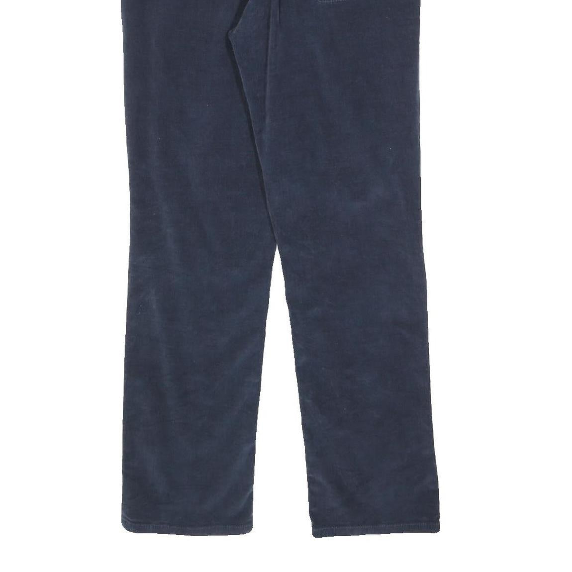 CALVIN KLEIN JEANS Womens Cotton Blend Navy Blue Regular Straight Trousers W30