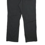 LEE Womens Black Classic Fit Straight Cotton Blend Trousers W36 L30