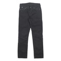 LEVI'S Mens Slim Black Cotton Blend Trousers W30 L29 Zip Closure Straight Leg