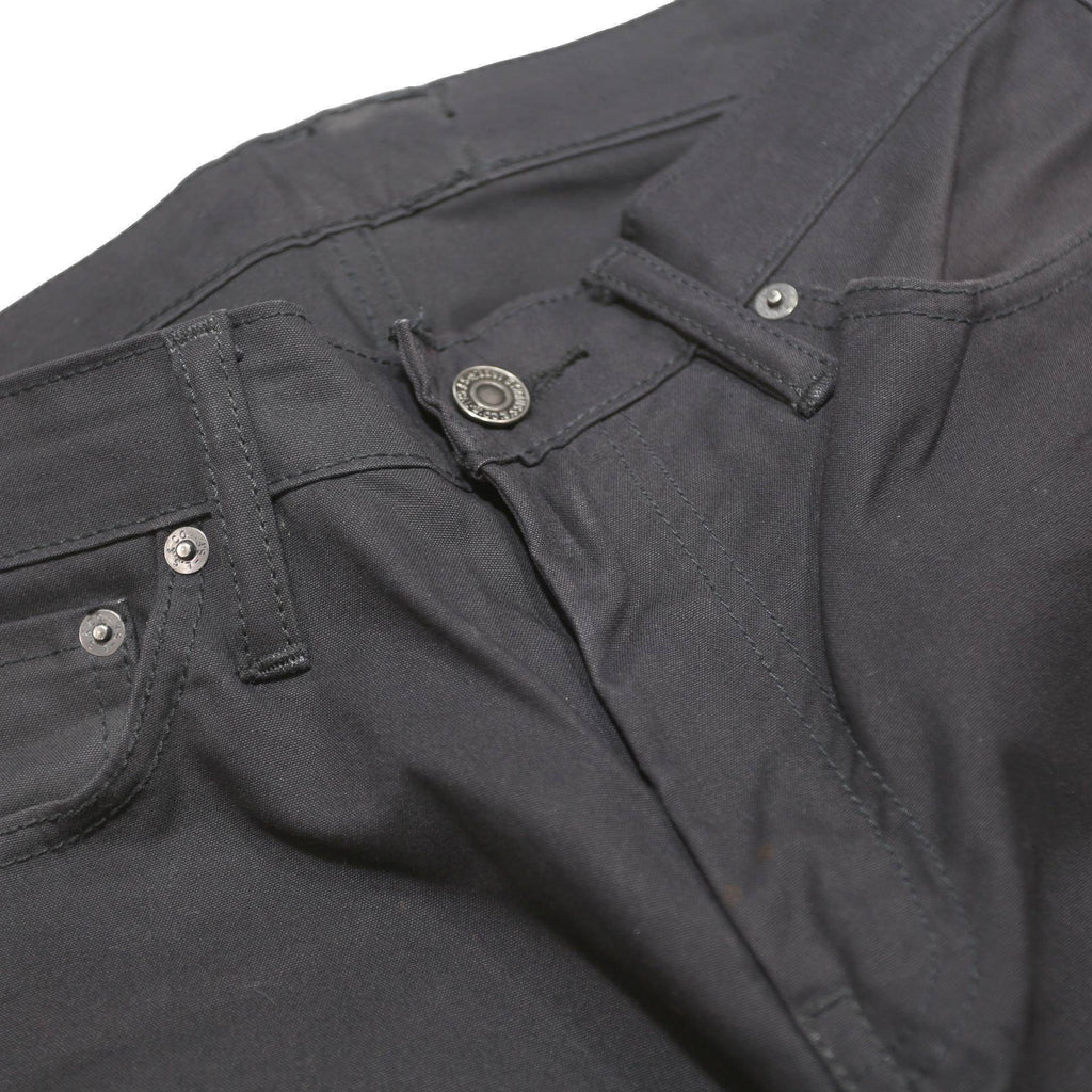 LEVI'S Mens Slim Black Cotton Blend Trousers W30 L29 Zip Closure Straight Leg