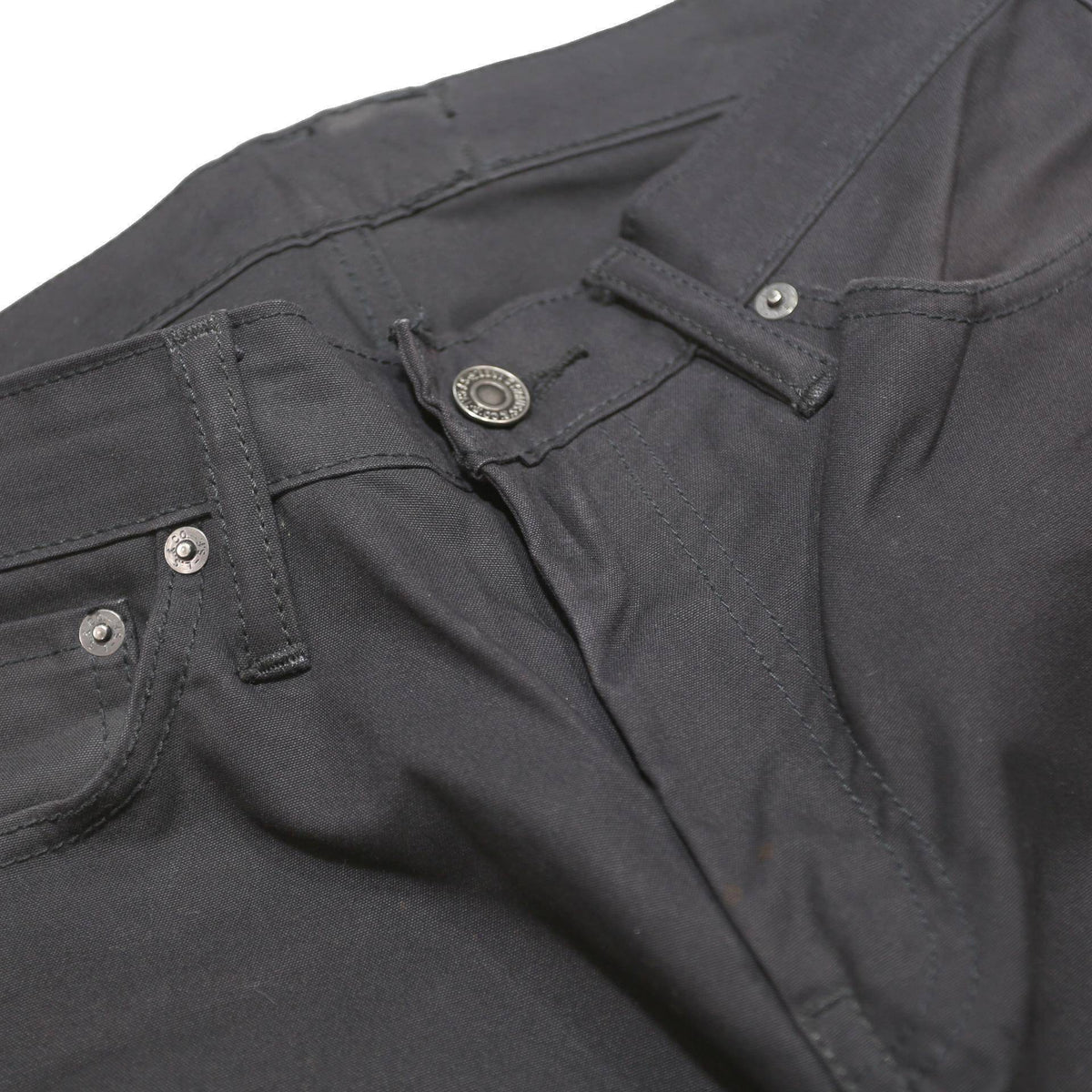 LEVI'S Mens Slim Black Cotton Blend Trousers W30 L29 Zip Closure Straight Leg