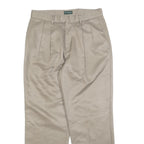 DOCKERS Mens Regular Fit Beige Cotton Blend Straight Trousers W33 L30