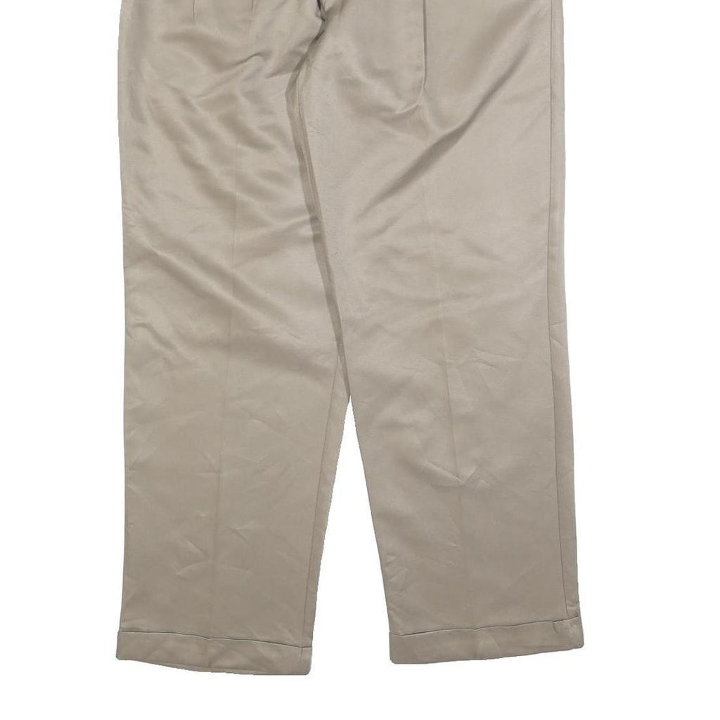DOCKERS Mens Regular Fit Beige Cotton Blend Straight Trousers W33 L30