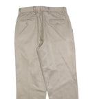 DOCKERS Mens Regular Fit Beige Cotton Blend Straight Trousers W33 L30