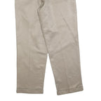 DOCKERS Mens Regular Fit Beige Cotton Blend Straight Trousers W33 L30