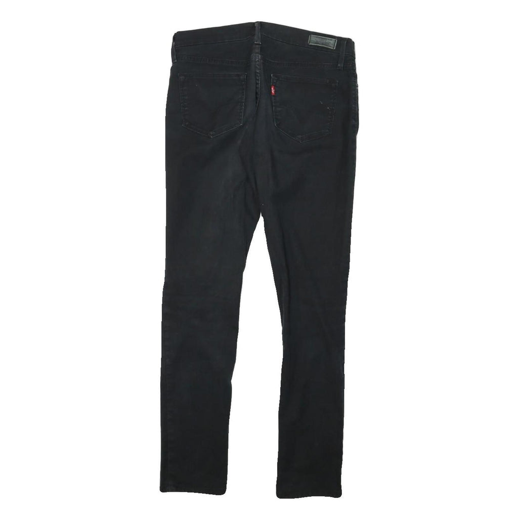 LEVI'S Womens Jeans Black Slim Skinny Denim Medium W28 L28 Stylish Zip Fastening