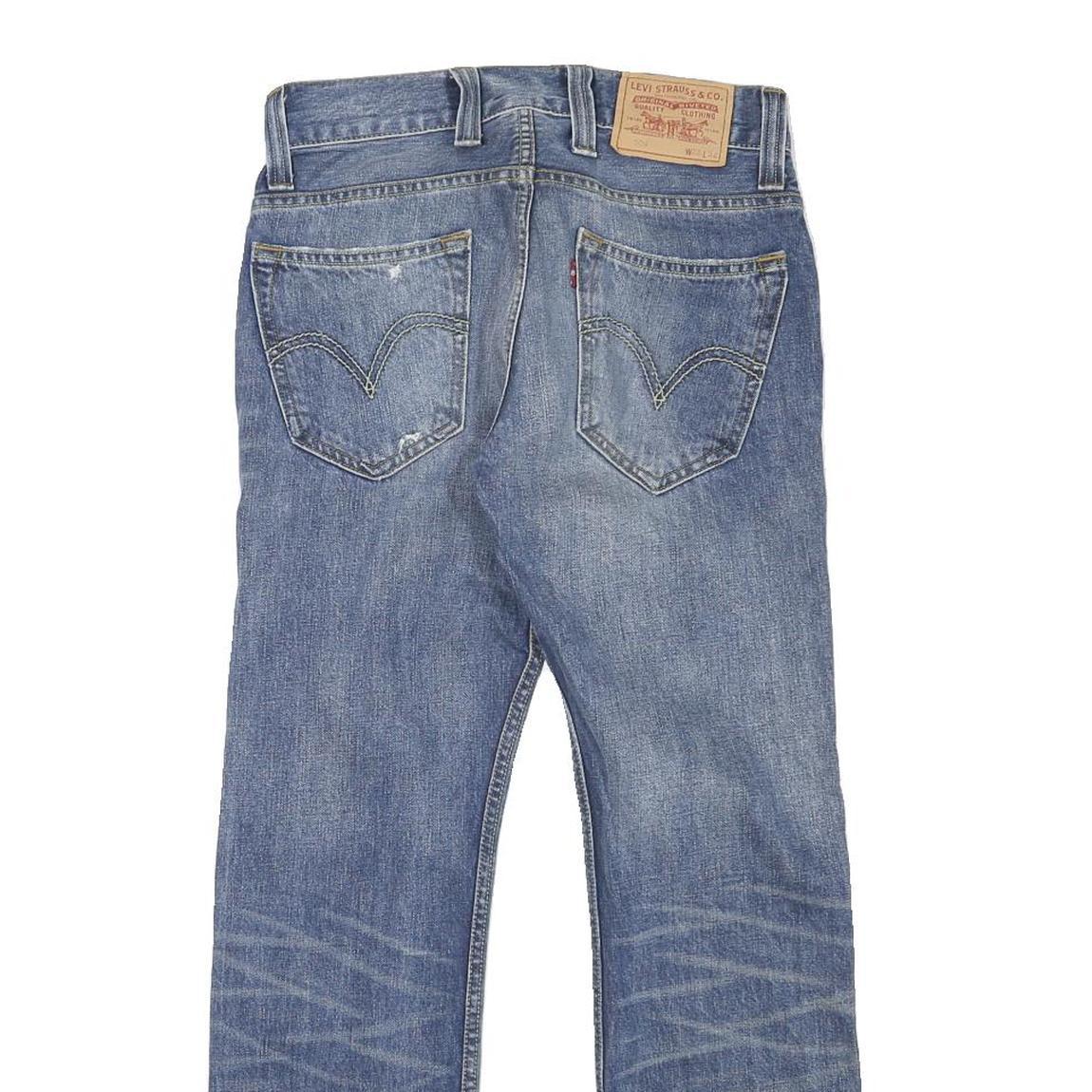 LEVI'S 506 Mens Jeans Blue Regular Straight Denim Medium W28 L28 Classic Fit Zip