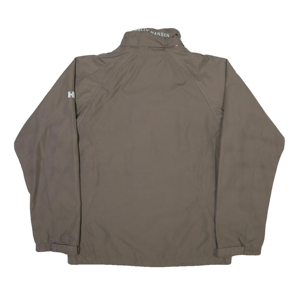 HELLY HANSEN Womens Brown Zip Jacket M Polyester Blend Lightweight Outdoor Shell