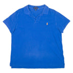 RALPH LAUREN Womens Polo Shirt Blue XL