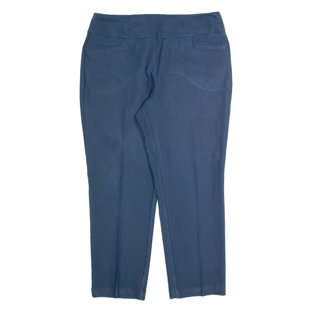 ADIDAS Womens Trousers Blue Slim Tapered W32 L25