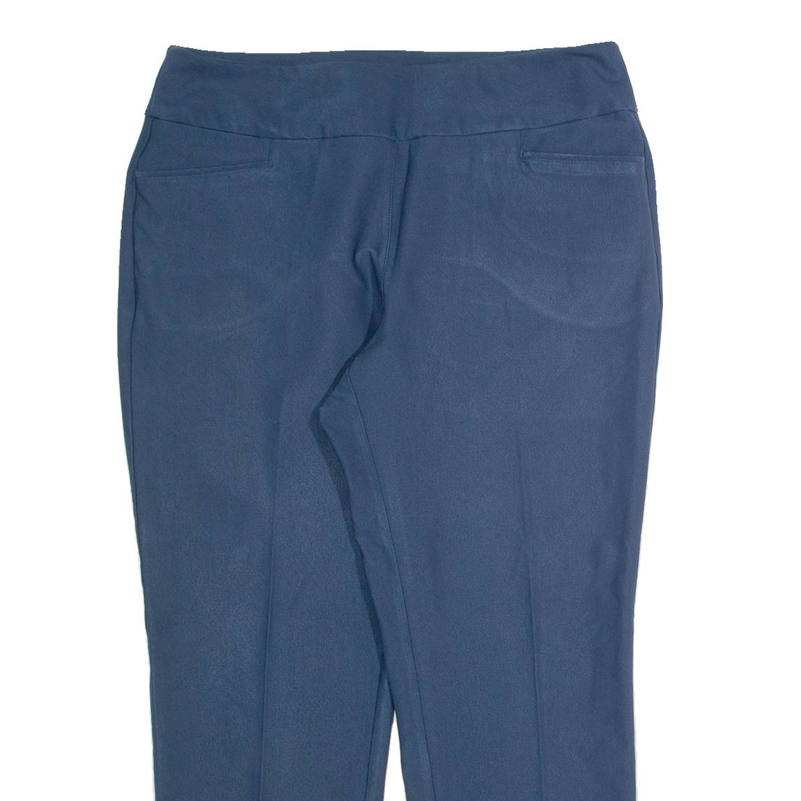 ADIDAS Womens Trousers Blue Slim Tapered W32 L25