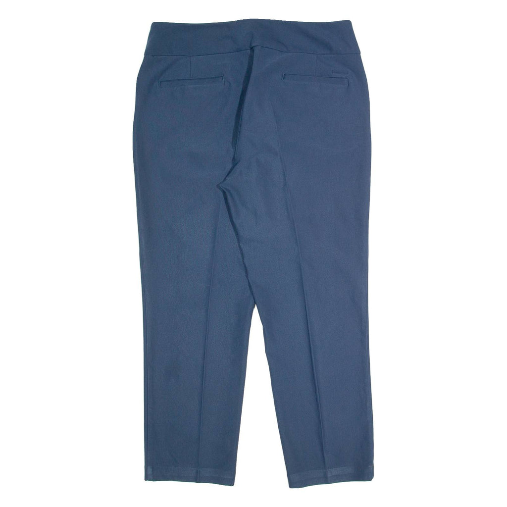 ADIDAS Womens Trousers Blue Slim Tapered W32 L25