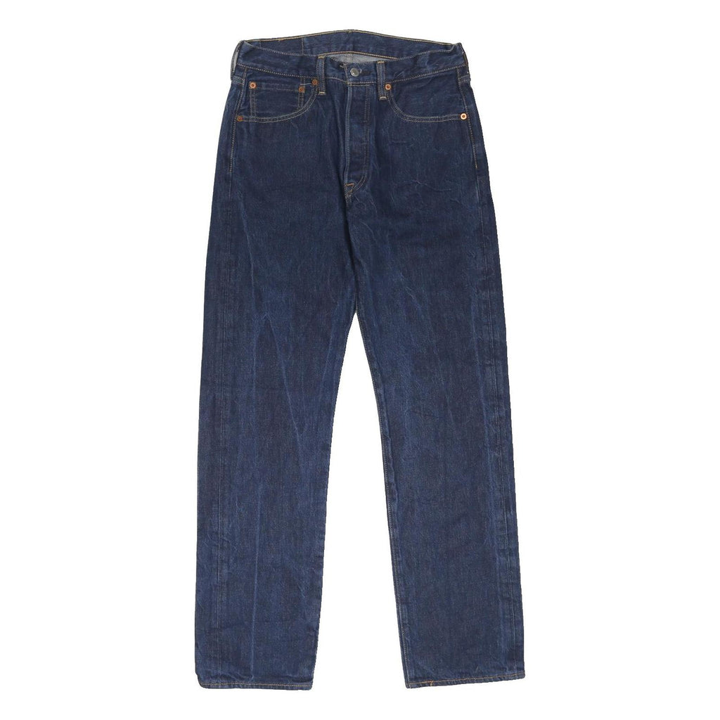 LEVI'S 501 Mens Jeans Blue Regular Straight Denim Medium W30 L31 Classic Button