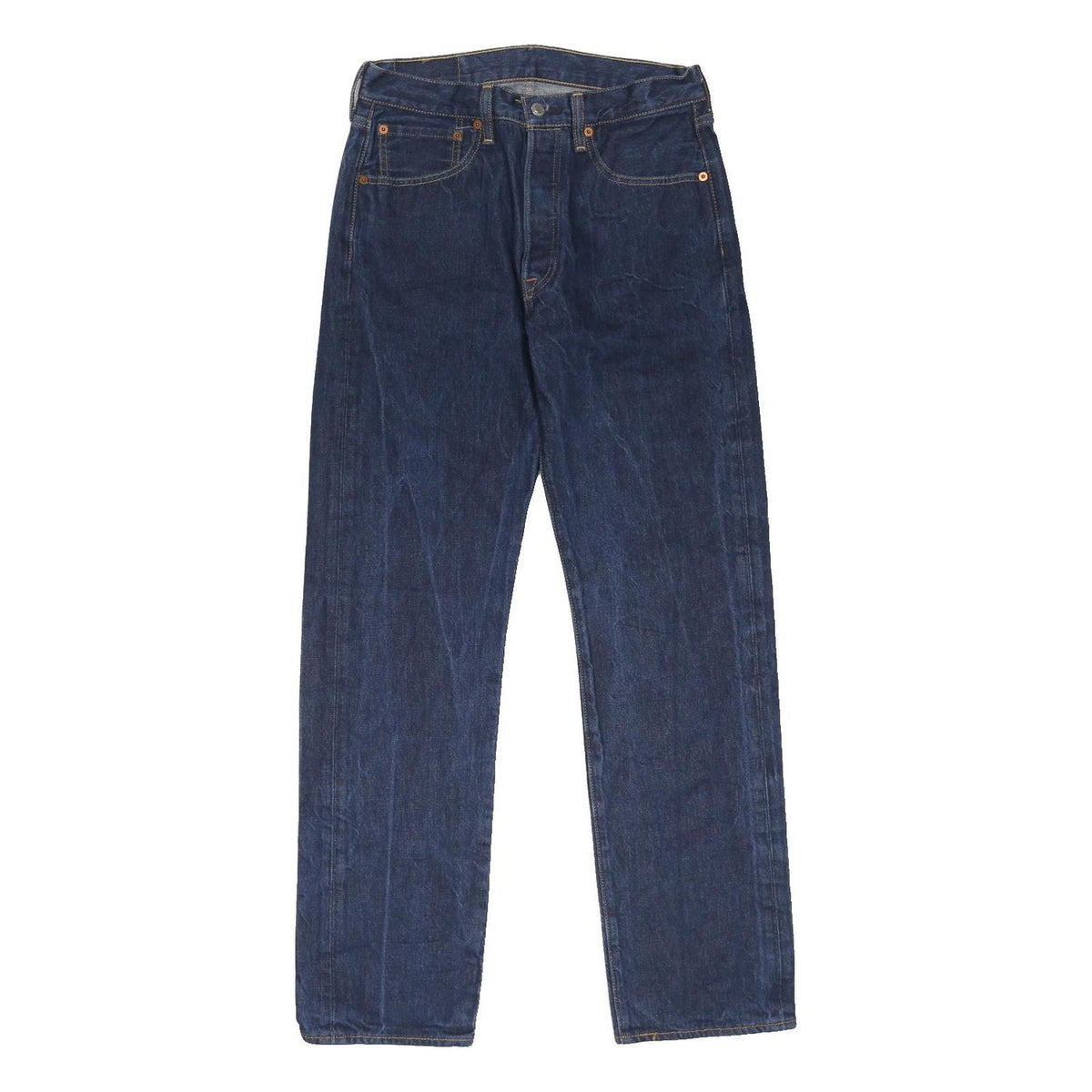 LEVI'S 501 Mens Jeans Blue Regular Straight Denim Medium W30 L31 Classic Button