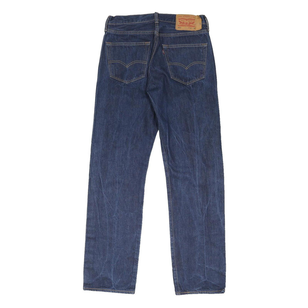LEVI'S 501 Mens Jeans Blue Regular Straight Denim Medium W30 L31 Classic Button