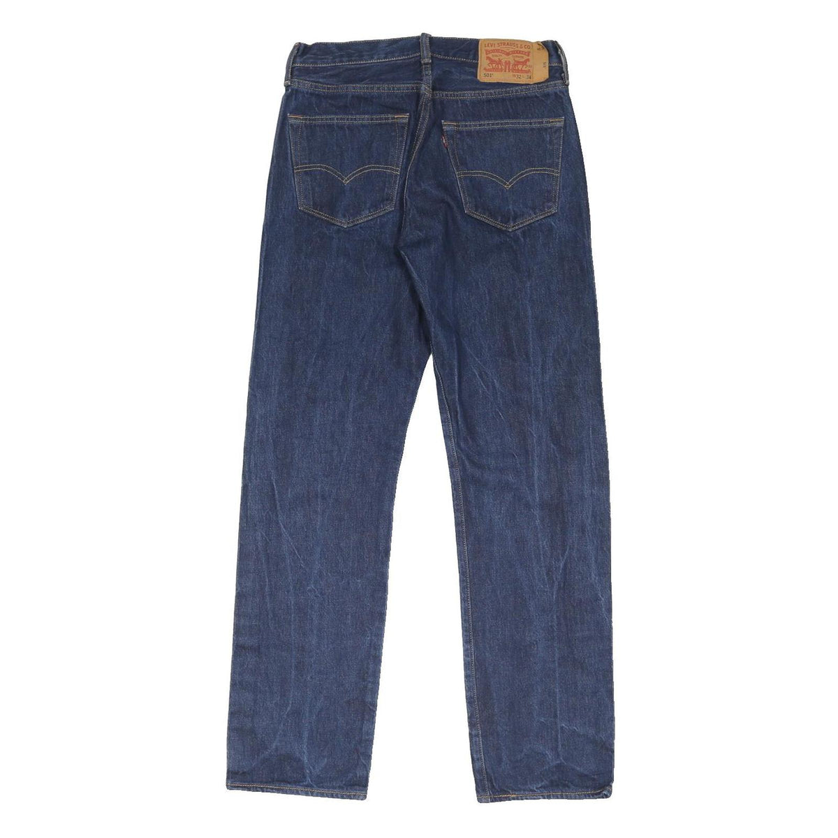 LEVI'S 501 Mens Jeans Blue Regular Straight Denim Medium W30 L31 Classic Button