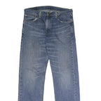 LEVI'S 505 Mens Regular Blue Denim Medium W33 L32 Zip Jeans Classic Straight Fit