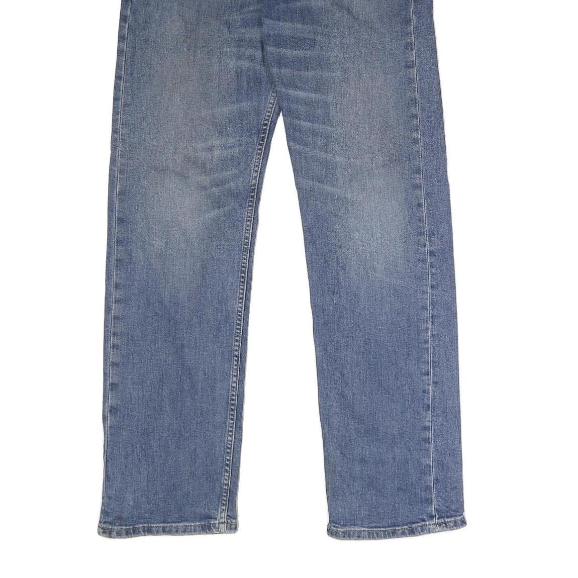 LEVI'S 505 Mens Regular Blue Denim Medium W33 L32 Zip Jeans Classic Straight Fit