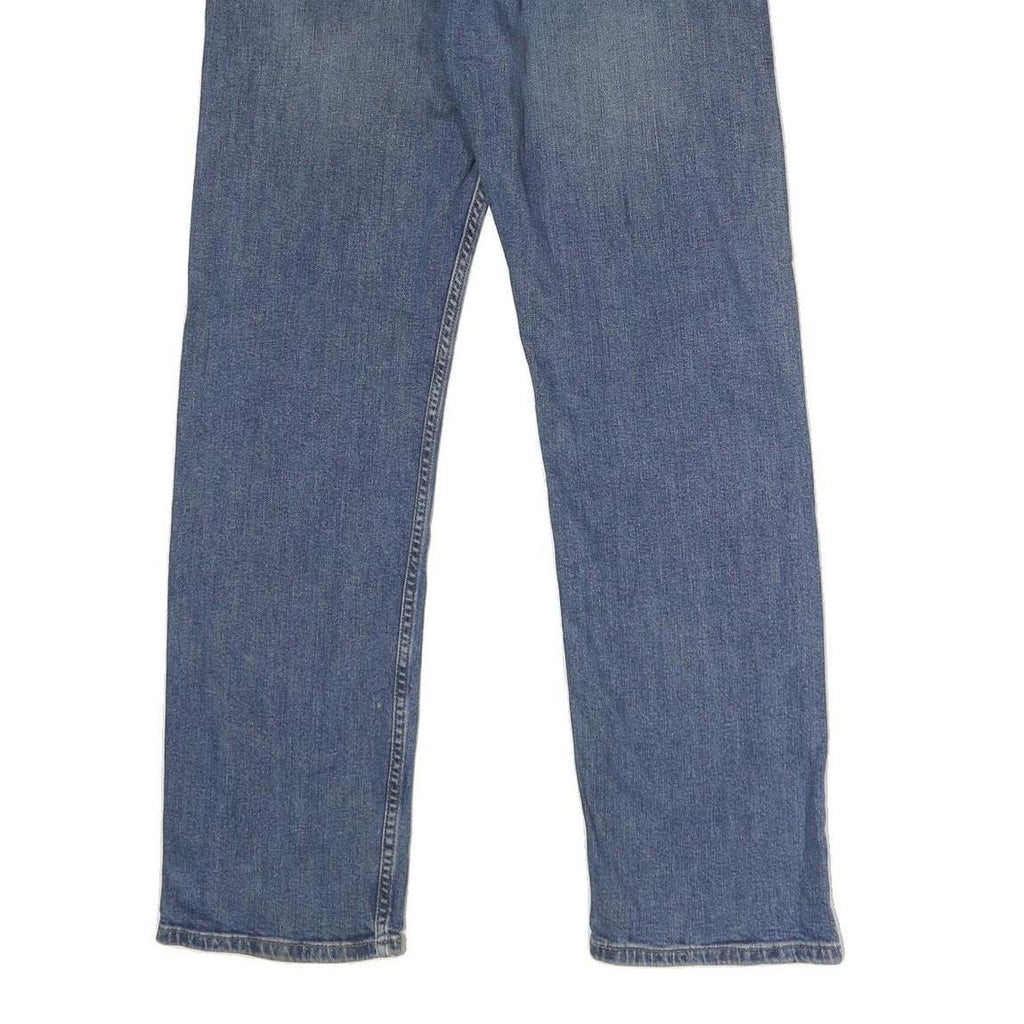 LEVI'S 505 Mens Regular Blue Denim Medium W33 L32 Zip Jeans Classic Straight Fit