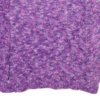 FALLS CREEK Womens Purple Jumper Chunky Knit Crew Neck L Soft Warm