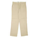 DICKIES 774F Workwear Womens Trousers Beige Regular Straight W34 L31