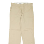 DICKIES 774F Workwear Womens Trousers Beige Regular Straight W34 L31