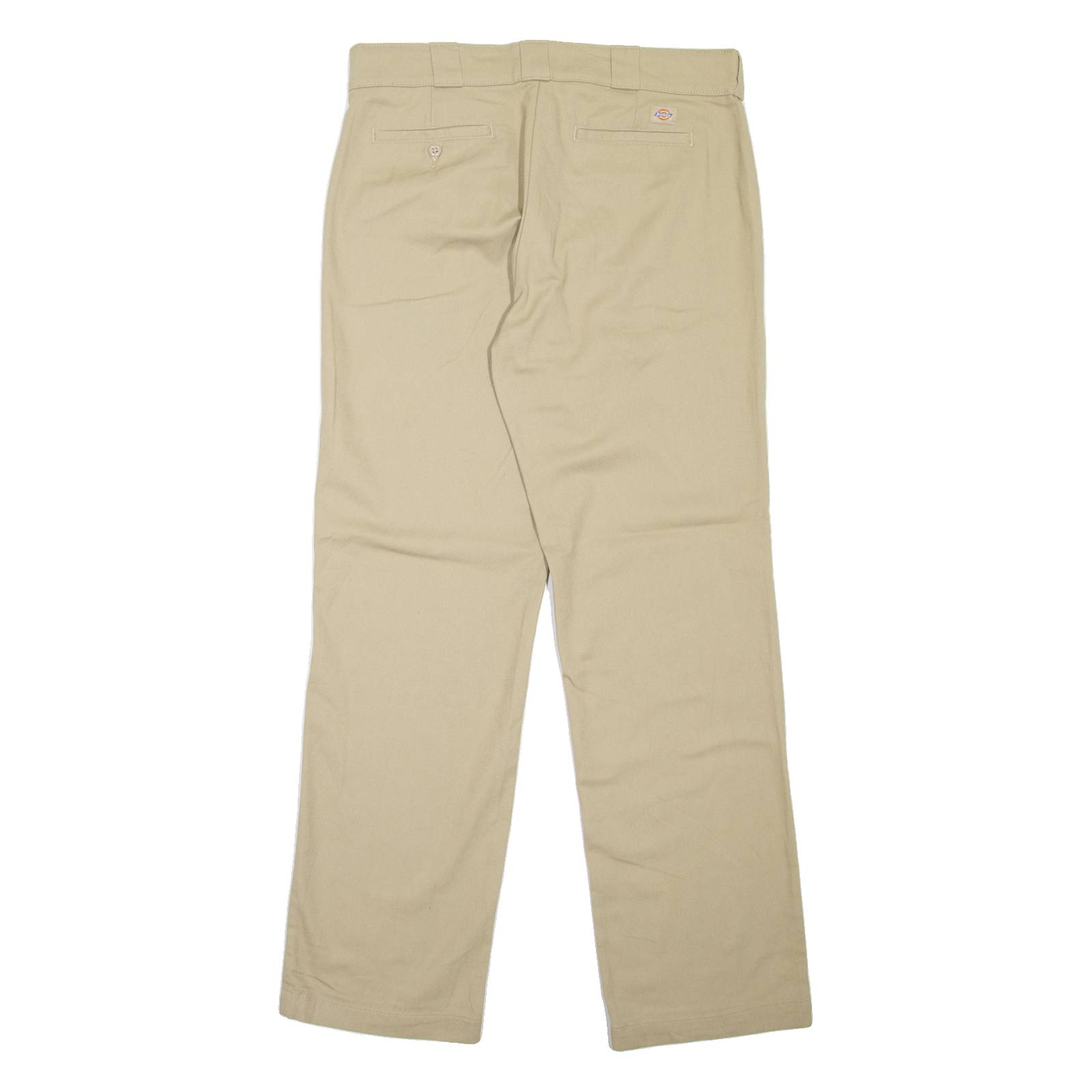 DICKIES 774F Workwear Womens Trousers Beige Regular Straight W34 L31