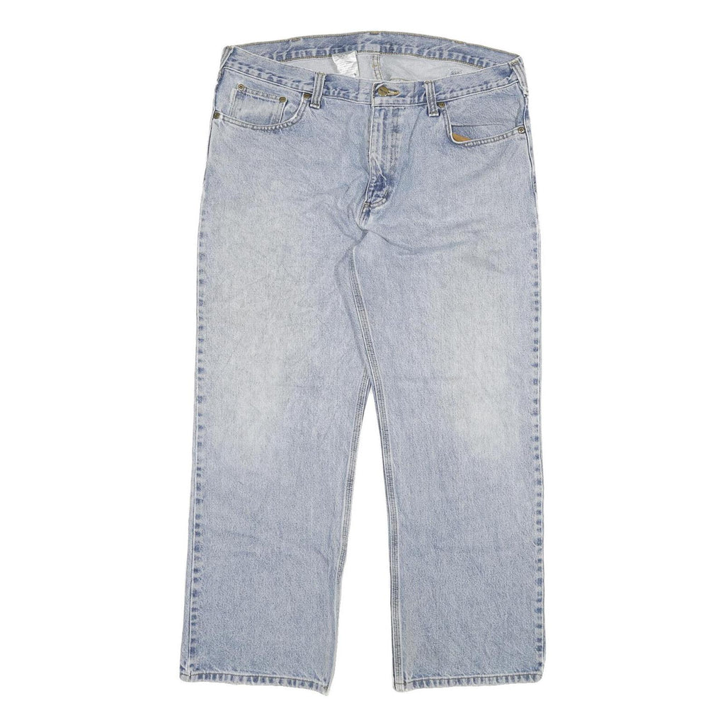 CARHARTT Mens Jeans Blue Loose Straight Denim Light W40 L30 Casual Workwear