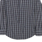 TOMMY HILFIGER Mens Blue Check Shirt M Button Down Collar Long Sleeve Cotton