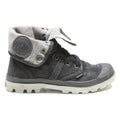 PALLADIUM Baggy Canvas Womens Ankle Boots Black & Grey UK 3.5 Casual Outdoor