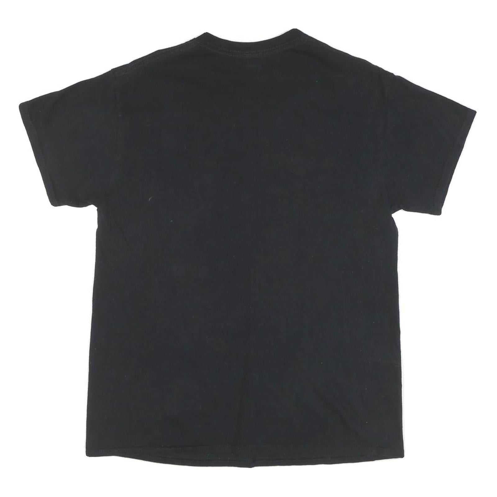 DOM Mens Black Supreme Racing Graphic T-Shirt M Short Sleeve Crew Neck Vintage