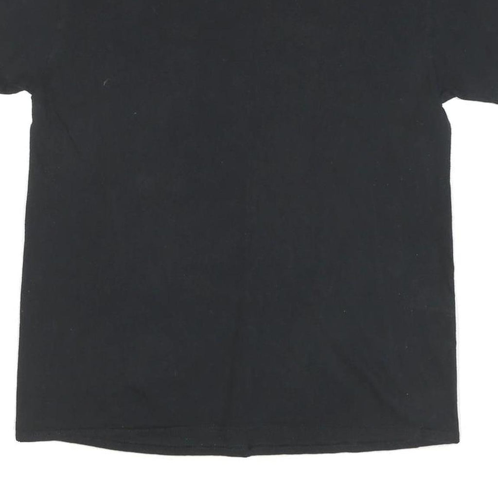 DOM Mens Black Supreme Racing Graphic T-Shirt M Short Sleeve Crew Neck Vintage