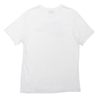 NIKE Mens White Graphic T-Shirt M Short Sleeve Crew Neck Casual Cotton