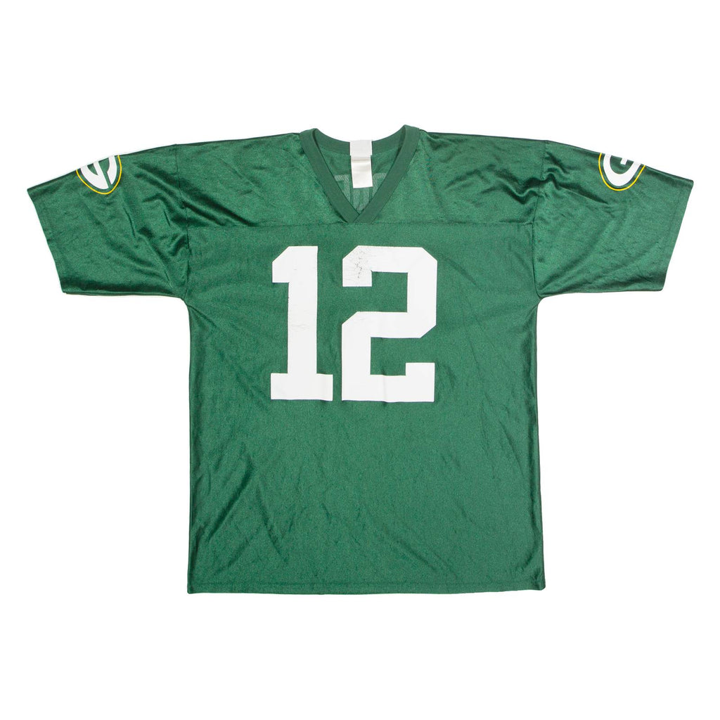 NFL Green Bay Packers Home #12 Rodgers Mens Jersey Green USA V-Neck XL