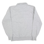 CHAMPION Mens Grey Washington Huskies 1/4 Zip Sweatshirt M Cotton Blend Pullover