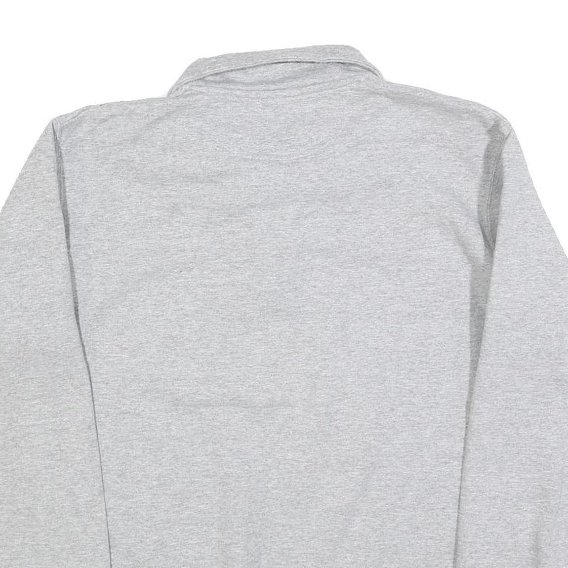 CHAMPION Mens Grey Washington Huskies 1/4 Zip Sweatshirt M Cotton Blend Pullover