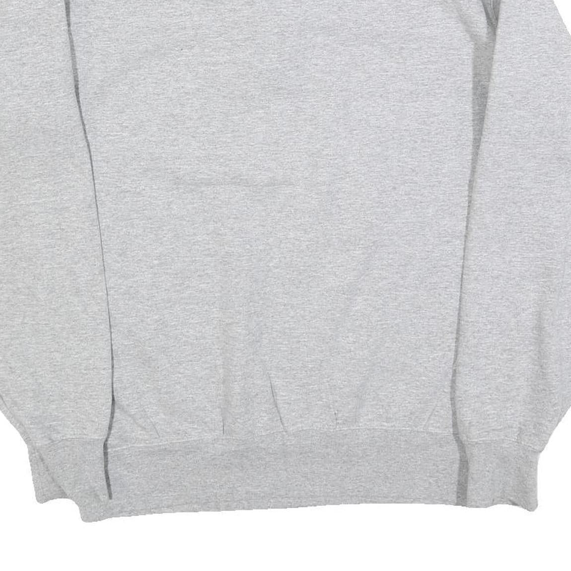 CHAMPION Mens Grey Washington Huskies 1/4 Zip Sweatshirt M Cotton Blend Pullover