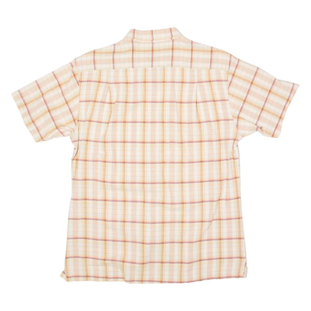 BOVY JEANS Mens Shirt Orange 90s Plaid XL