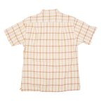 BOVY JEANS Mens Shirt Orange 90s Plaid XL