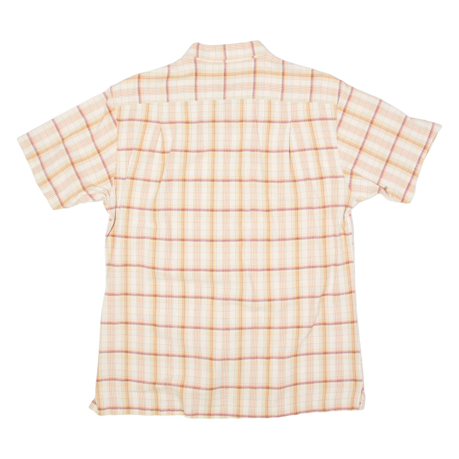 BOVY JEANS Mens Shirt Orange 90s Plaid XL