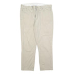 POLO RALPH LAUREN Mens Cotton Blend Beige Regular Fit Straight Leg Trousers W34